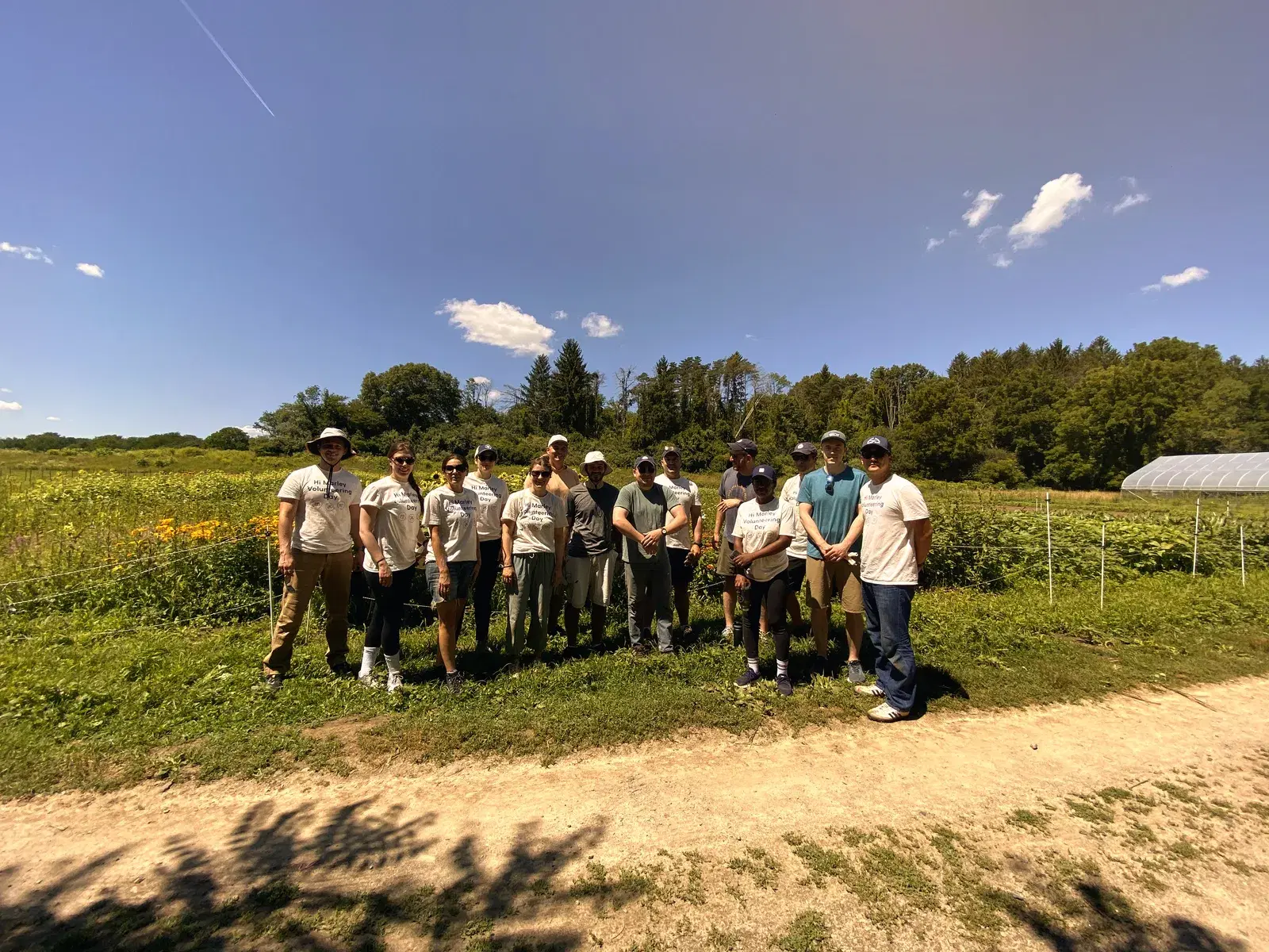 Hi Marley volunteers posing together during a day of service.